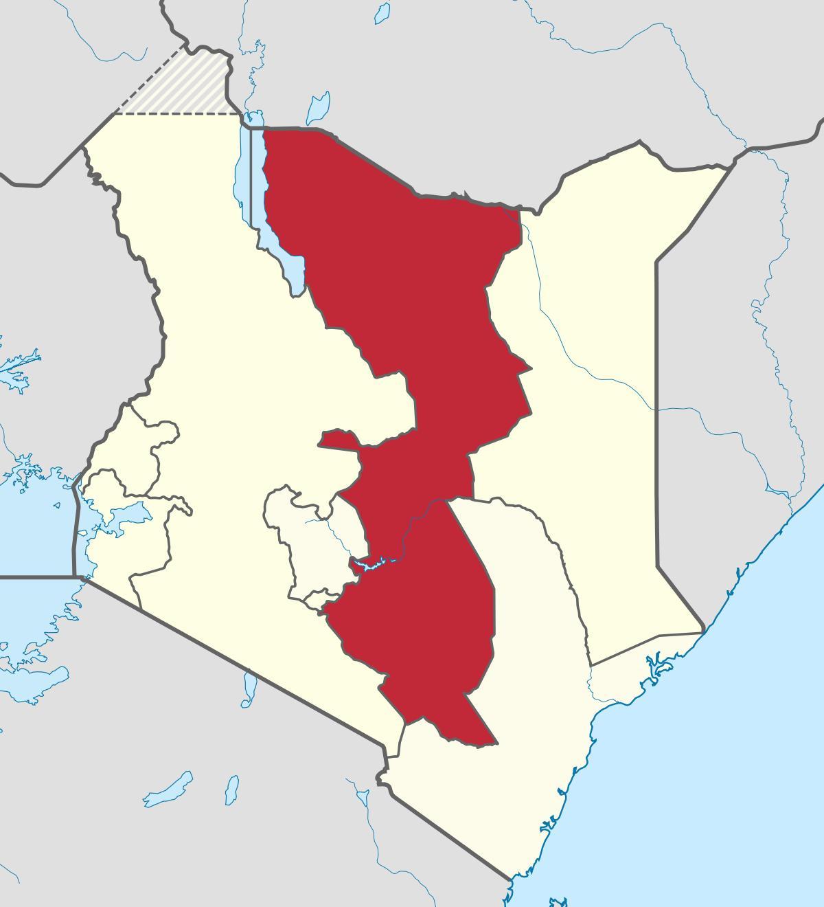 mapa ekialdeko probintzia Kenya