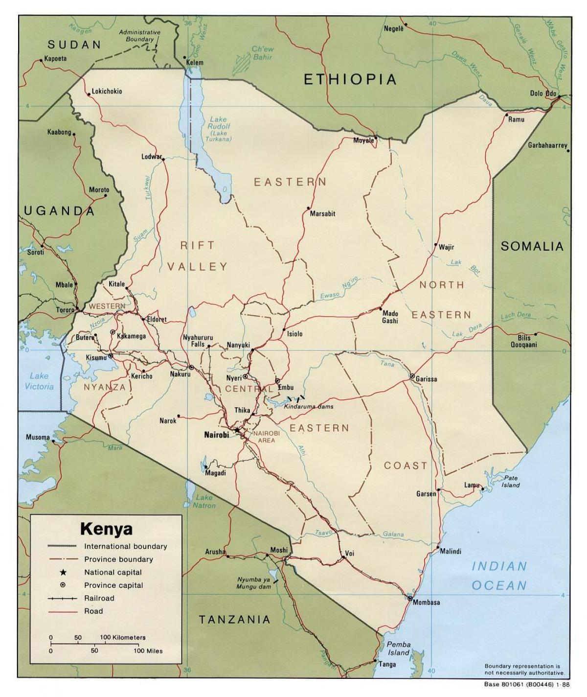 Kenya ibaien mapa