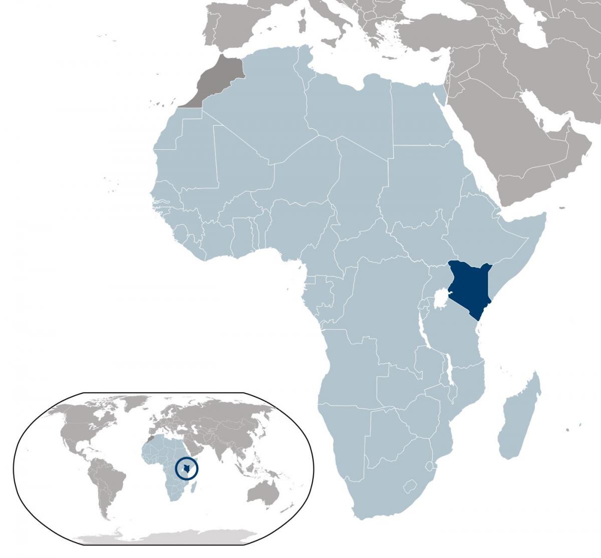 Kenya mapa kokapena
