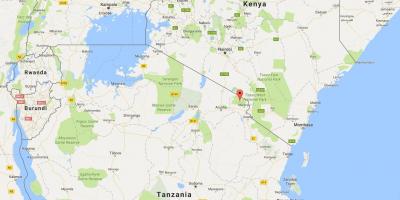 Munduko mapa erakutsiz Kenya