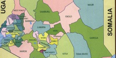 Eskualdeak Kenya mapa