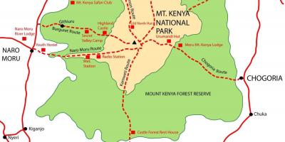 Mapa mount Kenya
