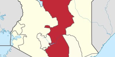 Mapa ekialdeko probintzia Kenya