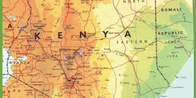Mapa Kenya erakutsiz herri