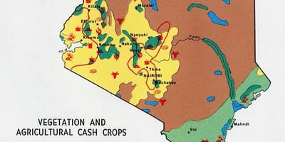 Mapa Kenya baliabide naturalak