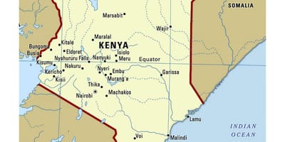 Ekuatorea Kenya mapa