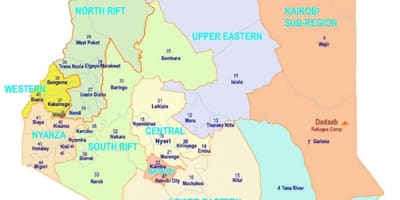 Mapa Kenya erlijioa