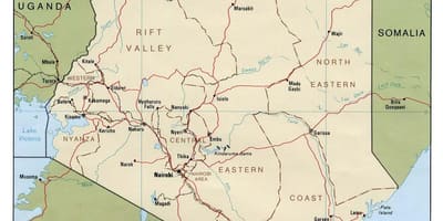 Kenya ibaien mapa