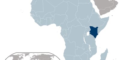 Kenya mapa kokapena