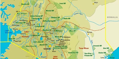Mapa Kenya landaretza