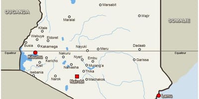 Mapa kitale Kenya