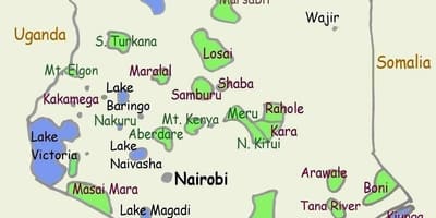 Mapa laku Kenya