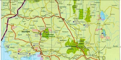 Mendebaldeko probintzia Kenya mapa
