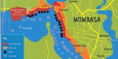 Mapa mombasa (Kenya)