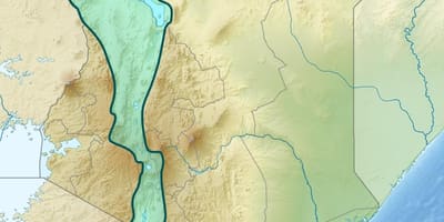 Mapa rift valley Kenya